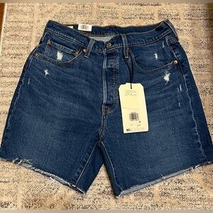 Levi’s 501 Shorts, new w/tags, mid thigh, easy through the hips, size 30